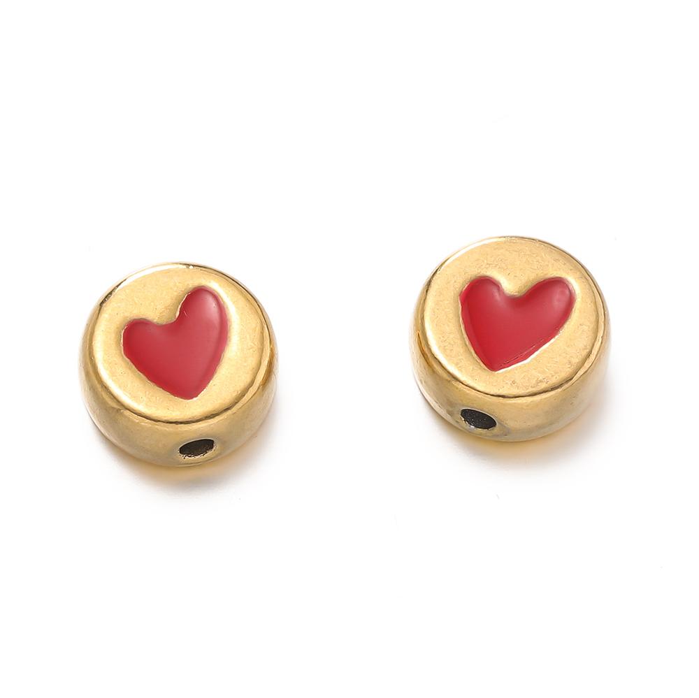 2Pcs/Pack Multicolor Various Shape Stainless Steel Spacer Beads For Handmade DIY Jewelry Making Bracelet Necklace Accessories