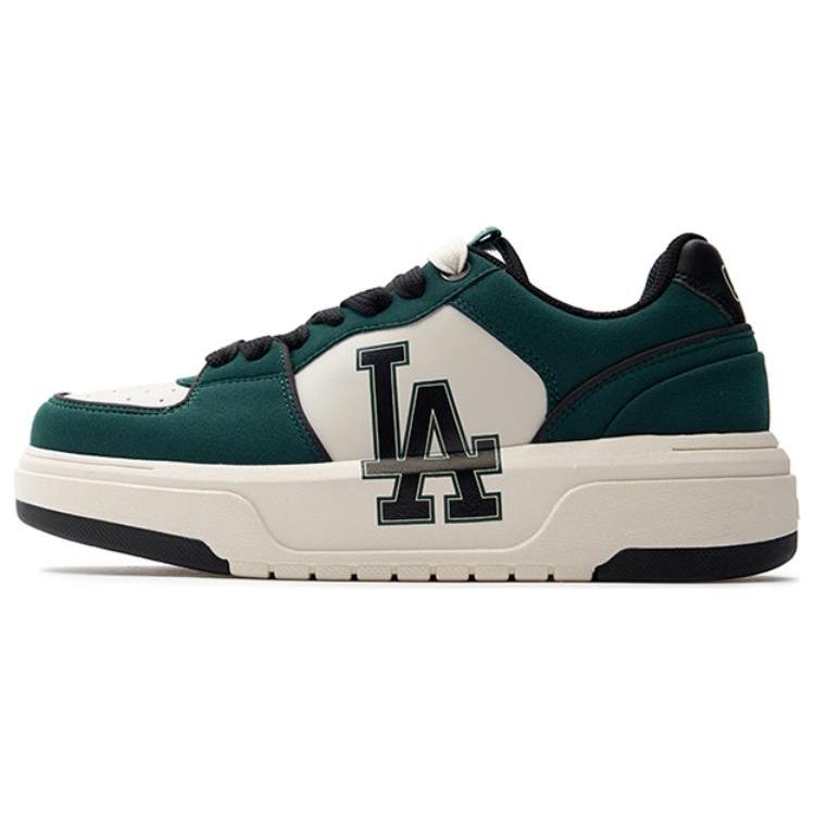 New MLB Chunky Liner Anti Slip And Wear Resistant Breathable Low Top Skateboard Shoes Unisex Dark Green 3ASXCLS3N-07GND