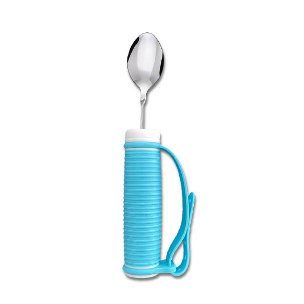 Ergonomic Elderly Auxiliary Tableware Stainl Steel Fork and Spoon  Disabled Assistance Spoon