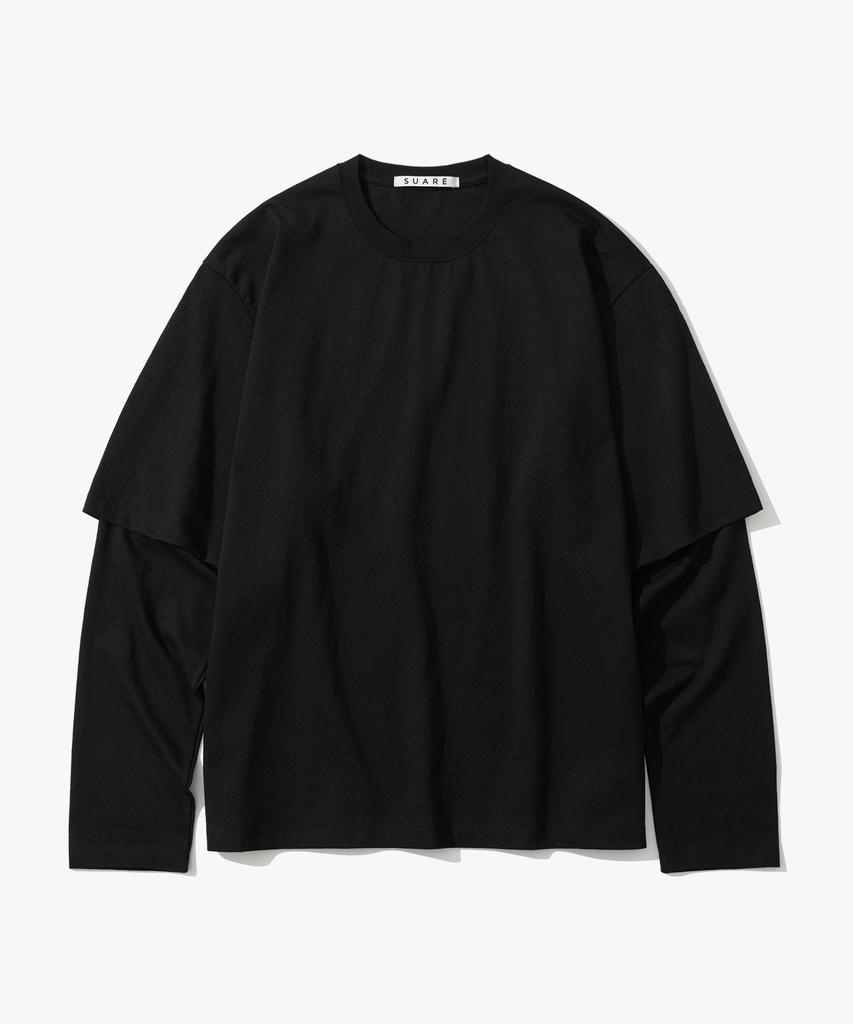 SUARE WOMEN Double Layered Long Sleeve Black