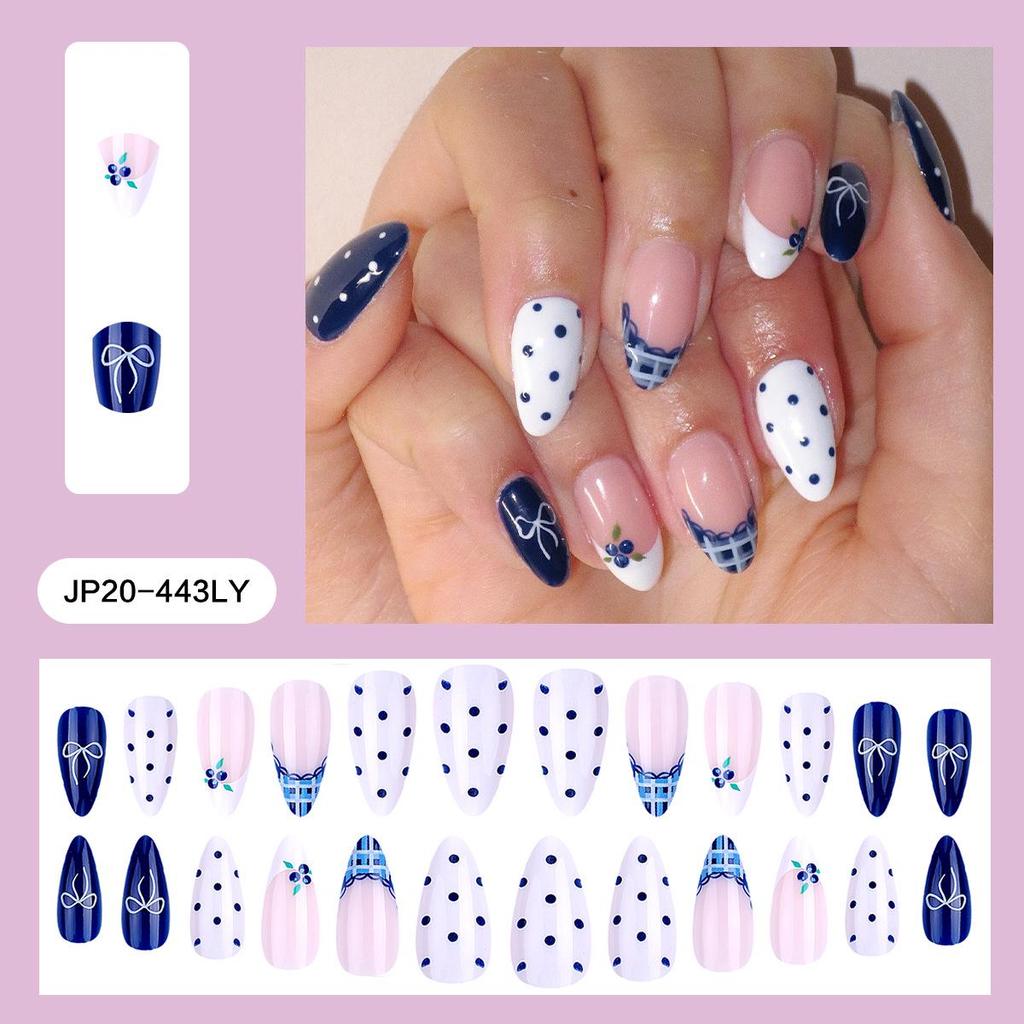 Pegatinas Desmontables para Uñas Estilo Europeo y Americano - Uñas Postizas Simples y Llevables