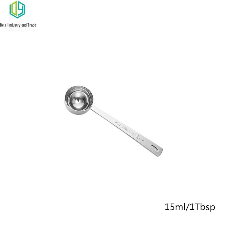 

Stainless Steel Long-Handled Coffee Measuring Spoon with Scale (15ml/30ml)