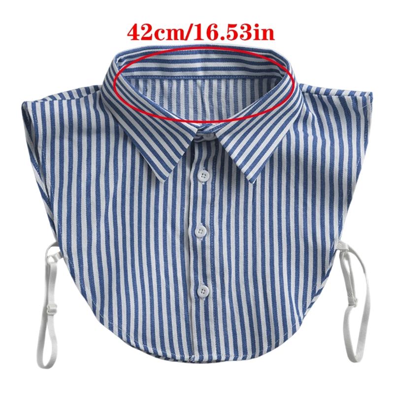 Elegant Faux Shirt Collar Accessory Removable Half Shirt Blouse Breathable Neckpiece Daily Outfit Enhancer For Ladies
