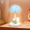Night Light 3 Brightness Levels Adjustable Soft Warm Light USB Rechargeable Bear Desk Lamp with Pen Holder Sleeping Study Decor
