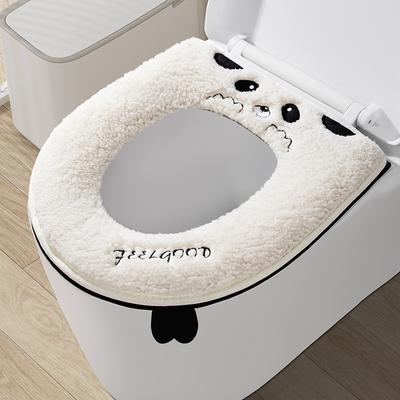 Universal Waterproof Toilet Seat Cover Cute Pattern Closestool Mat Soft Warm Toilet Seat Cushion Bathroom Toilet Lid Accessories