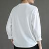 Classic Mens Big and Tall Shirts Cotton Long Sleeve Crewneck Casual Tops Plus Size Basic Tee Shirts Business Loose Men T-shirt