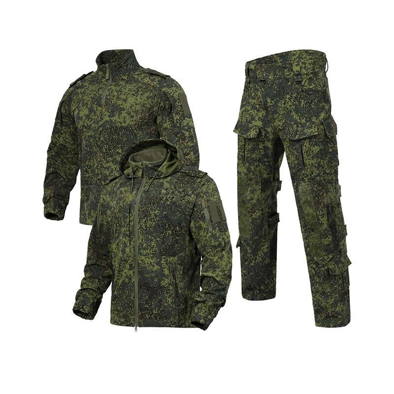 L5.0 Grodkostym Snabbtorkande 3-delat Kamouflage Taktiskt Set - Vattenavvisande, Nylonstretch, Utomhusträningsuniform