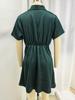 Elegant 2026 Summer Women's Short-Sleeve Mini Dress - Casual Fashion Style