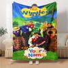 Wiggles Customize Your Name Blanket Lightweight Customizable Blanket Soft & Cozy Throw For Picnics Home Decor Bed Office Four Seasons Universal