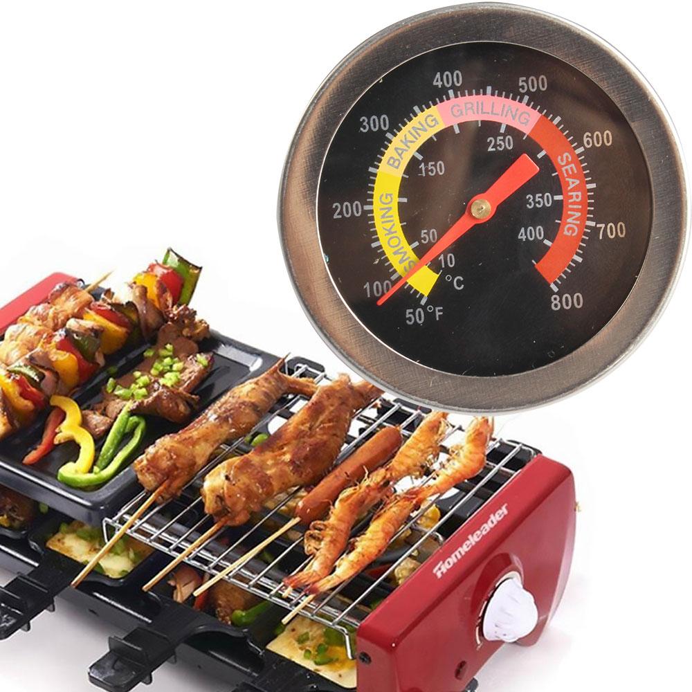 Stainless Steel Bbq Thermometer Pit Wood Smoker Thermometer Oven Grill Pit Thermometer Instant Read Thermometer Tools