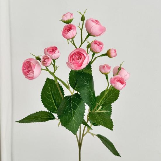 12 Head Artificial Peony Flower Bouquet Realistic Faux Silk Peony Floral Arrangement for Home Wedding Table Decoration