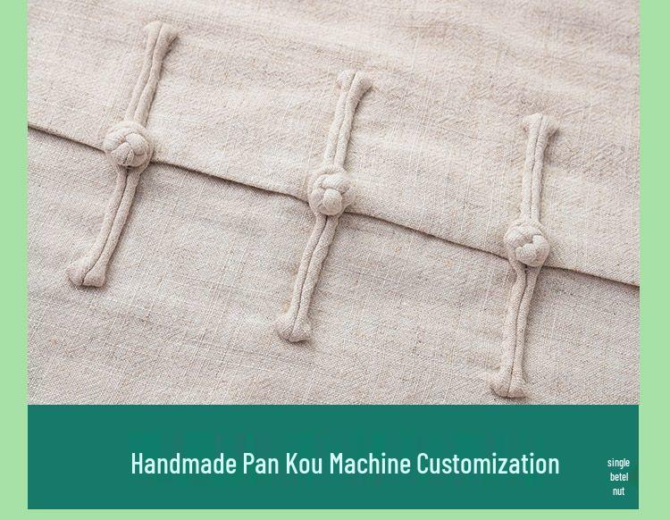 Men's Bamboo Cotton & Linen Retro Tang Suit Shirt for Spring/Summer - Long-Sleeved Kung Fu Tai Chi Tea Service