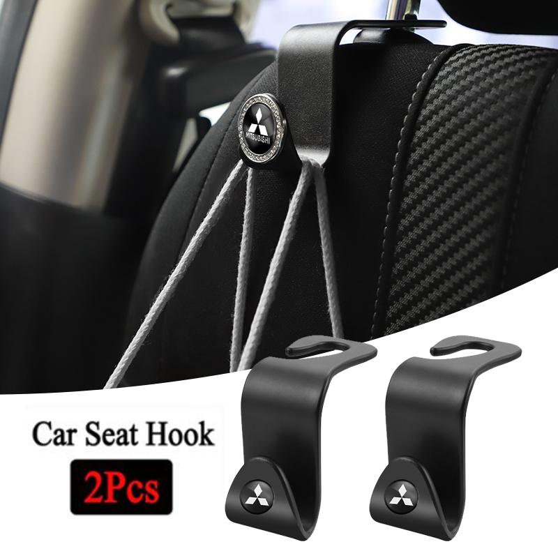 2Pcs Car Interior Portable Seat Back Hooks For Mitsubishi Lancer Mirage Pajero Ralliart Jinxuan Lancer Ex Galant Attrage Pajero