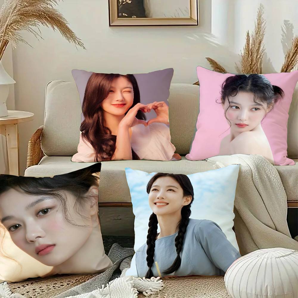 Kim You Jung Korean Actors Pillow Case Square Pillow Bedroom Sofa Leisure Comfort Cushion Car Home Decoration