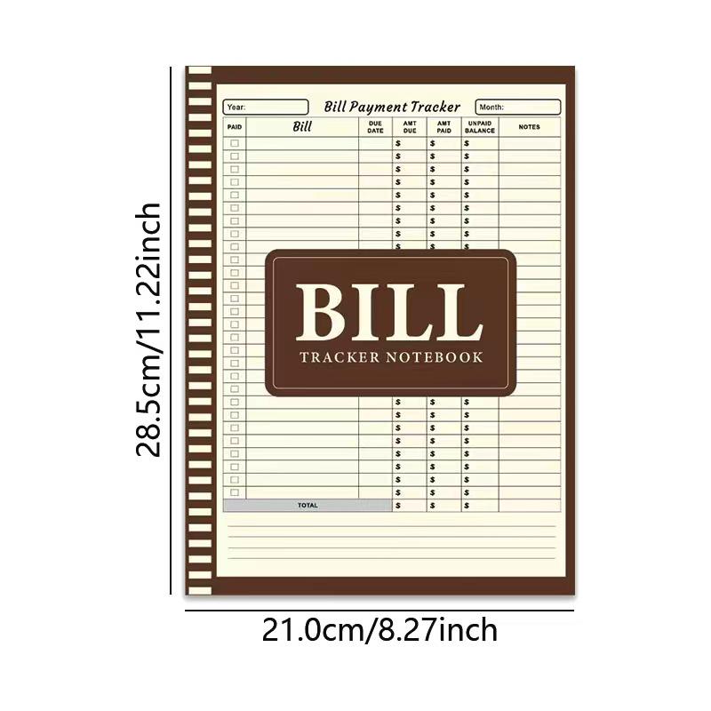 Cross-Border Money Management Notebook: Bill Tracker & Payment Record Book