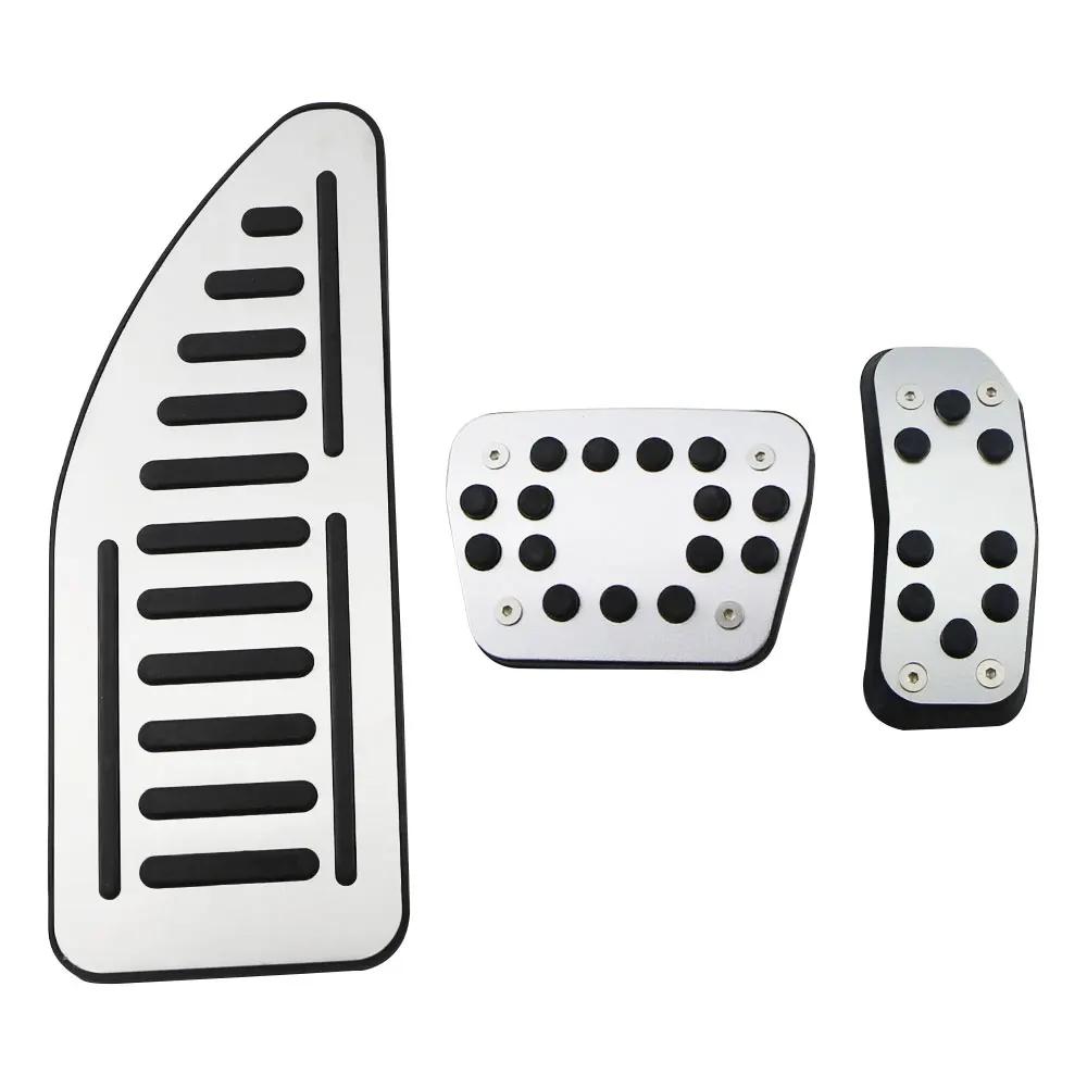 Car Pedal Cover for Ford Fiesta MK7 2009 - 2015 Ecosport 2012 - 2017 LHD Accelerator Gas Pedals Pads Aluminium Alloy Rubber