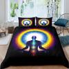 Colorful Seven Chakras Buddha Mandala Duvet Cover Indian Buddhism Theme for Women Men Teens for Bedroom Decorations Queen King