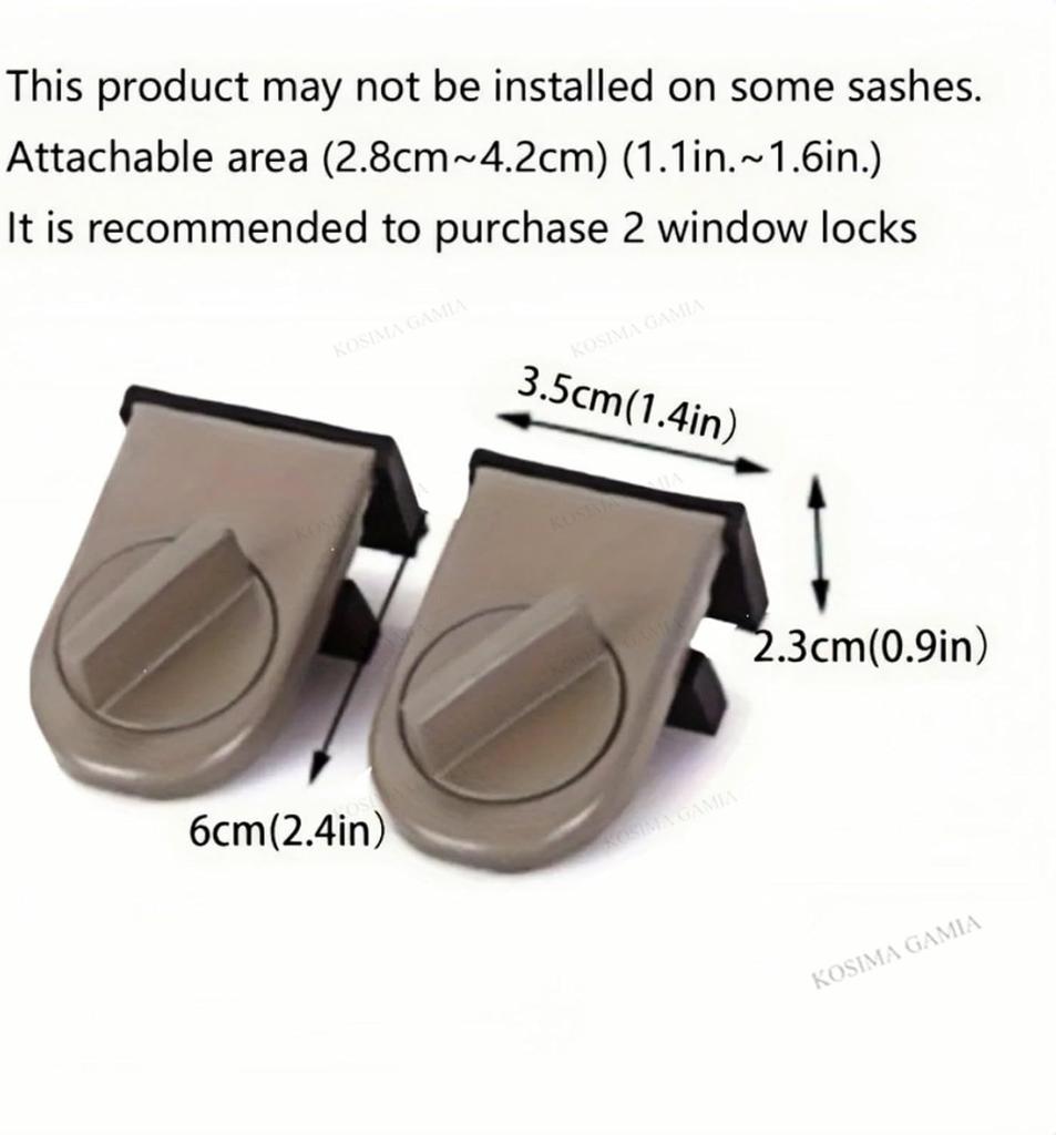 Adjustable Child Safety Window Lock Push Pull Security Door Latch Anti-Theft Window Stopper/Limiter Iron Material Cabinets