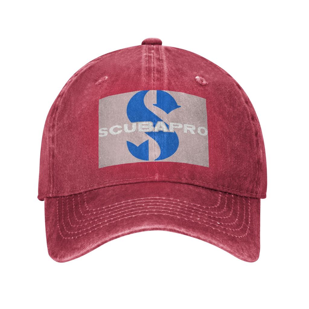 Scubapros Tauchlogo Baseballkappen Mode Gewaschene Jeanshüte Outdoor Verstellbare Kappe Sport Baseball Cowboyhut für Unisex