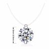 S925 Silver Fishing Line Chain 6mm 8mm Solitaire Fishline Choker Zircon Pendant Necklace  Party