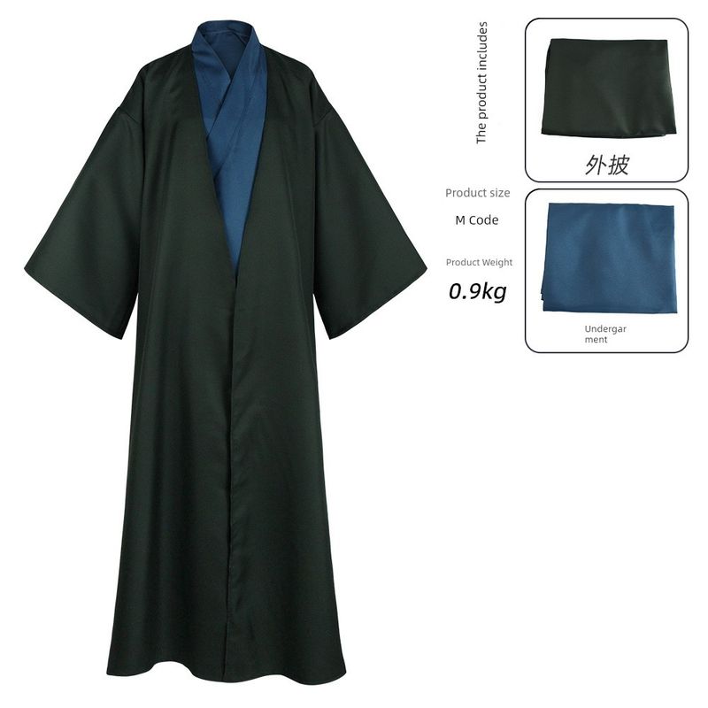 Halloween Cosplay Costume Voldemort Cosplay Costume Magic Robe Halloween Cosplay Outfit Stage Performance Costume Voldemort (Outer Coat + Inner Coat) XS