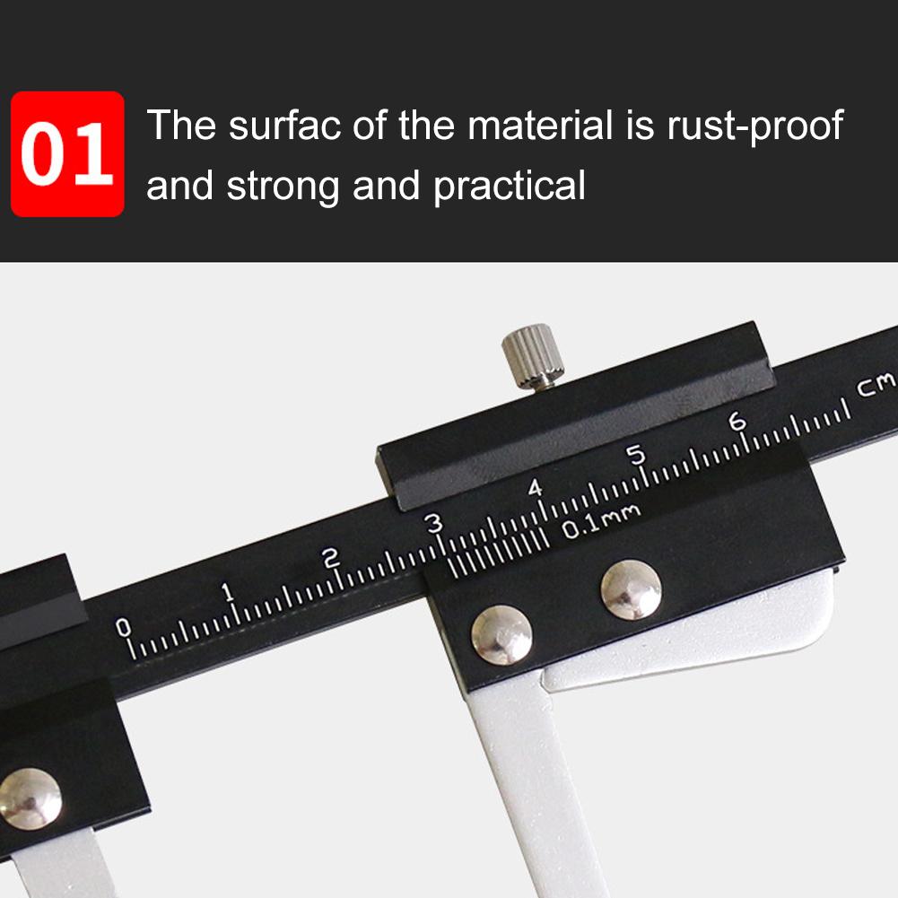 1PCS Disc Brake Micrometer Metric Brake Disc Depth Measuring Caliper 0-60mm High Precise Tire Tread Depth Gauge 0.1mm Accuracy