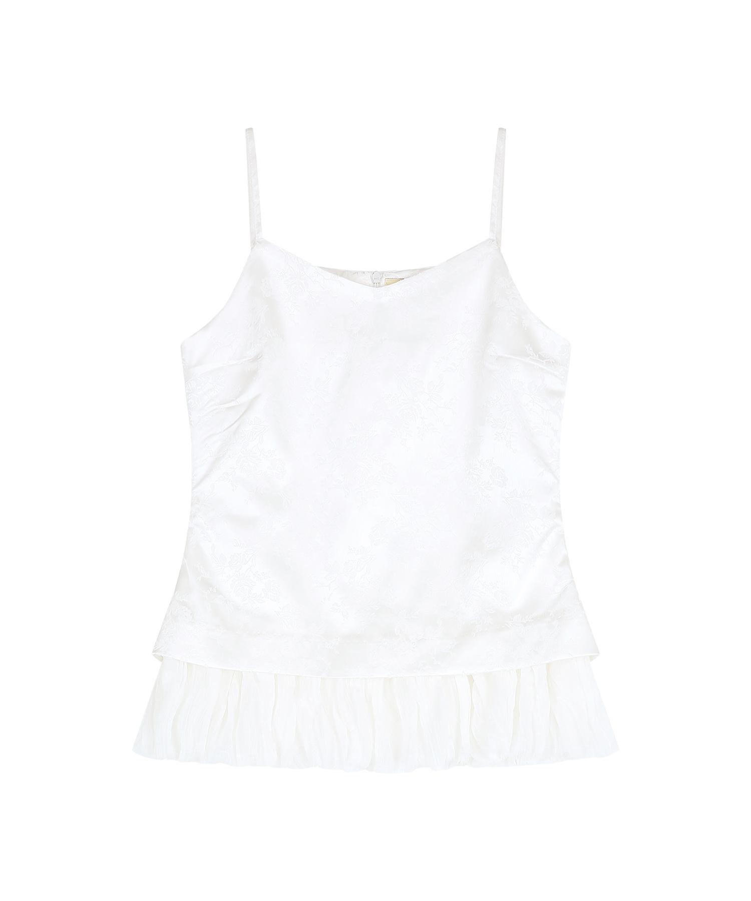 Margarine Fingers Glow Slip Bustier (White) M