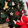 Klare Acryl DIY Weihnachtskugeln mit rotem Band zum Aufhängen am Baum