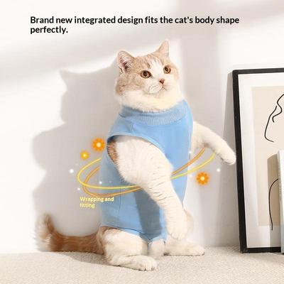New Adjustable Pet Surgery Recovery Suit - Anti-Licking Wound Vest For Small Medium Dogs Cats Post-Operative Recovery Clothes