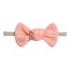 Tie Children'S Bow Headband Solid Color Knitted Waffle Baby Baby Headband Hair Accessories 2526