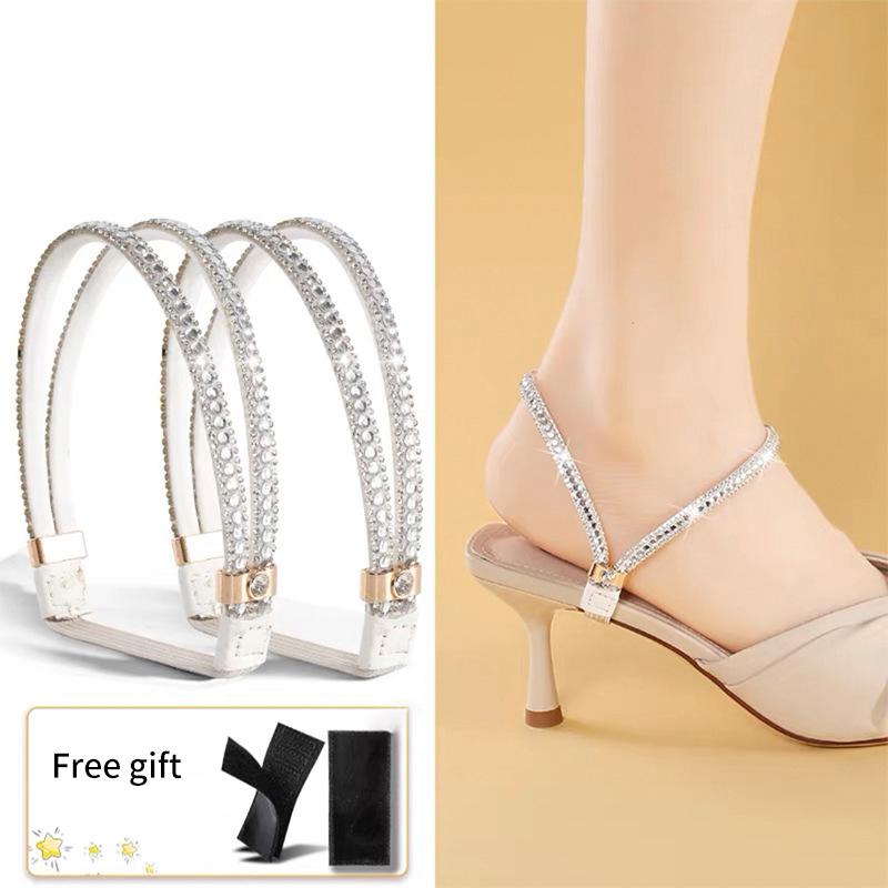 Ankle Holding Loose Anti-Skid Bundle Laces Tie Straps Band Women  Shoelaces Free Triangle Bundle High Heels Shoe Belt