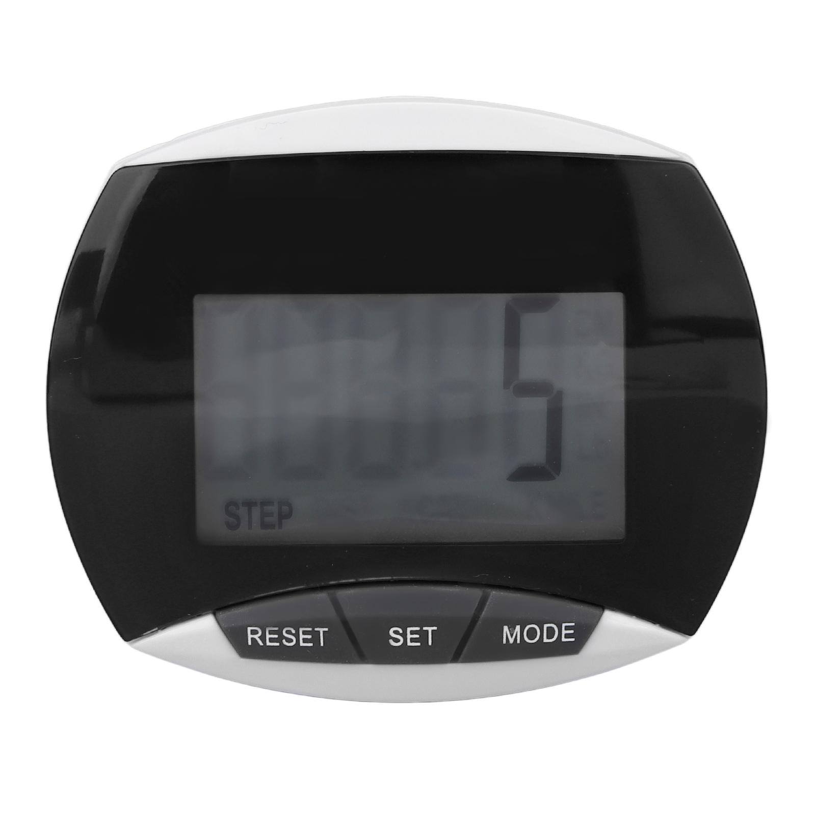 

Спортивная ходьба Упражнения Шагомер Профессиональный Портативный Расстояние Калории Счетчик шагов с клипсой Black