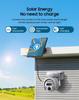 Solar-Powered 6MP HD Camera, 12x Zoom, PTZ, Full-Color Night Vision for Outdoor Monitoring.