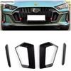 Front Bumper Fog Lamp Light Eyebrow Air Inlet Decor Cover Trim For GAC Trumpchi Empow  - 2025 Black Accessories Exterior Kit