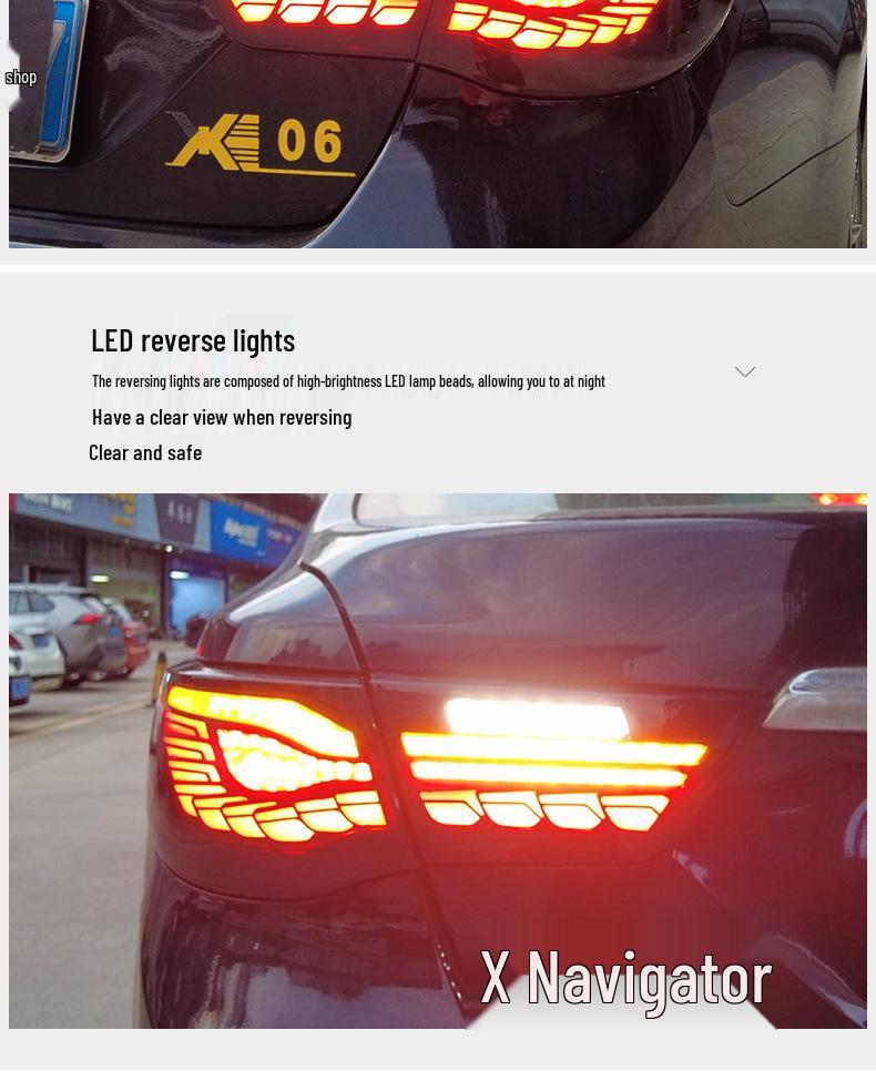 LED Dragon Scale Daytime Running Lights & Flowing Turn Signal Taillights for 10-17 Toyota Reiz