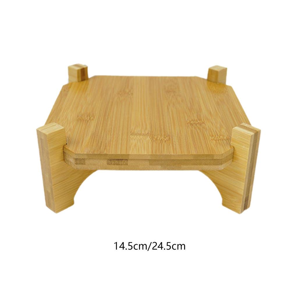 Drink Dispenser Holder, Wooden Base, Wear-Resistant, Home Potted Storage Rack for Table, Bathroom,