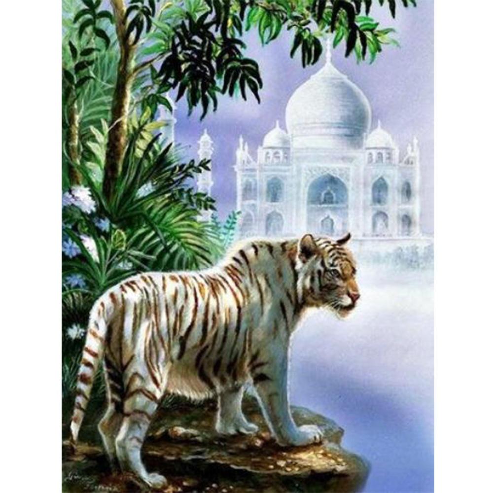 Pittura Diamante Fai da Te Punto Croce Animale Quadrato Completo Ricamo Diamante Tigre Mosaico Decorazione Strass