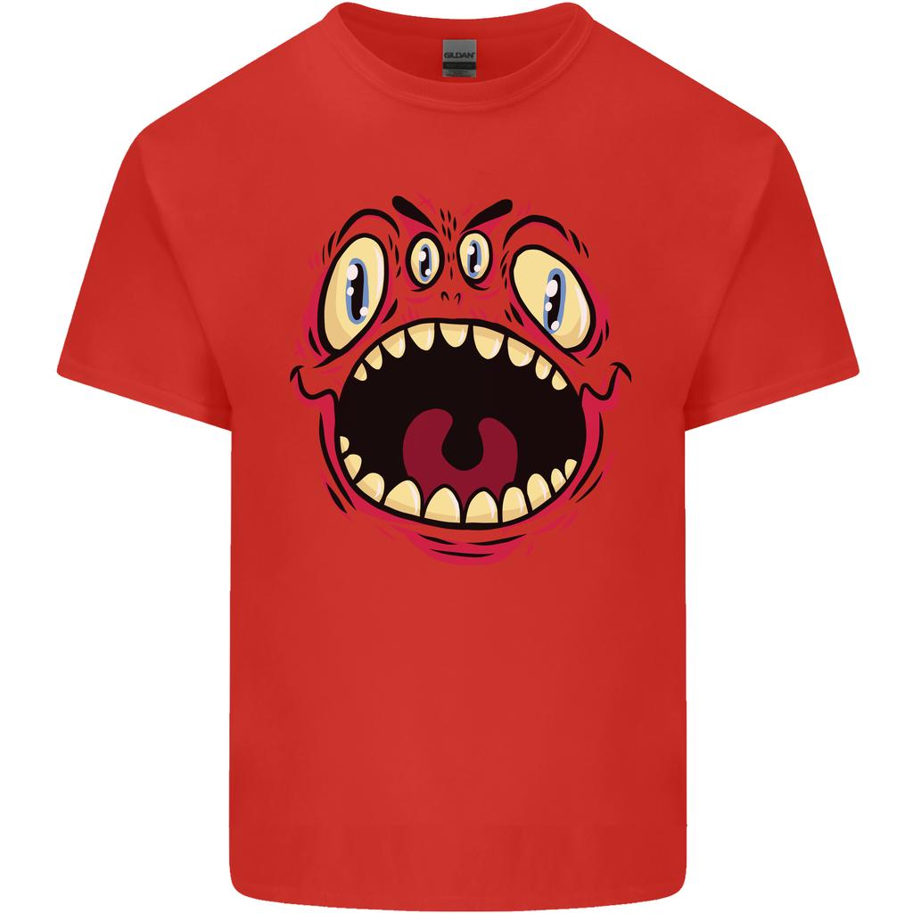 Four Eyed Scary Monster Halloween Unisexs Light Cotton TShirt