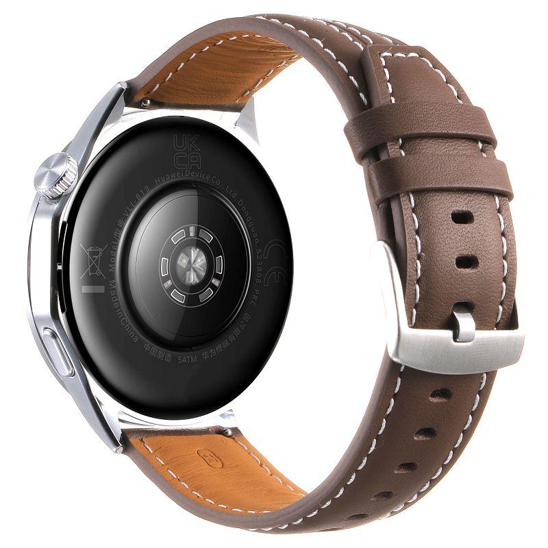 22mm Leather Watch Strap For HUAWEI WATCH GT6 46mm Bands Soft Leather Wristband Bracelet For HUAWEI WATCH GT5 4 3 GT5 GT6 Pro