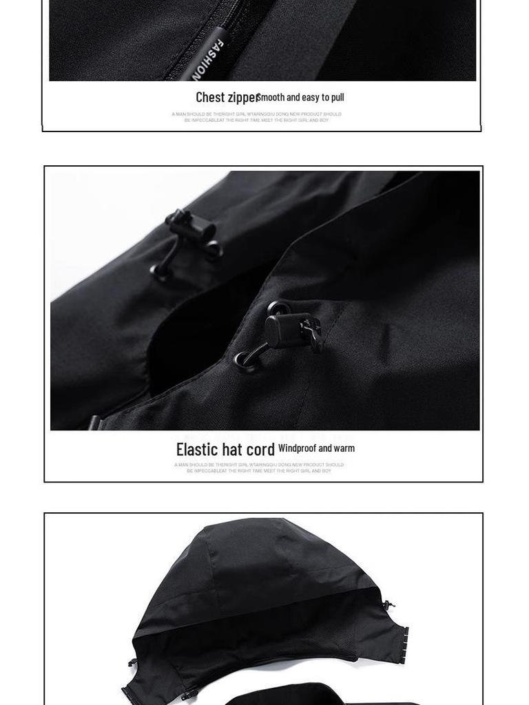 Men's Autumn 2024 Trendy American Functional Outdoor Windbreaker Jacket