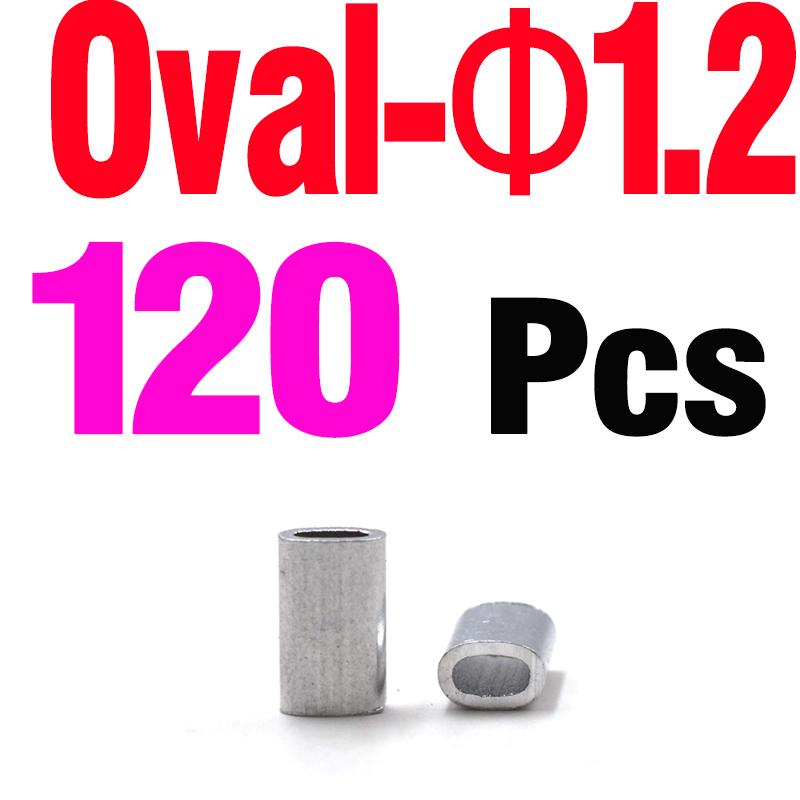 MNFT 120Pcs Aluminum Fishing Line Tube Crimp Sleeves Connector Ferrules Rope Crimping Sleeve Boat Fishing Pipe for Leader Riggin