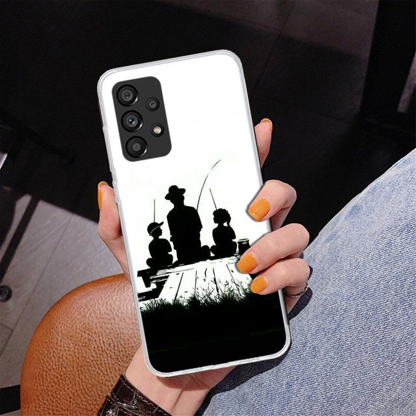 Hunting Fishing Man Phone Case For Samsung Galaxy A17 A16 A15 A14 A13 A57 A56 A55 A54 A53 A37 A36 A35 A34 A33 A26 A25 A24 A23 Ga