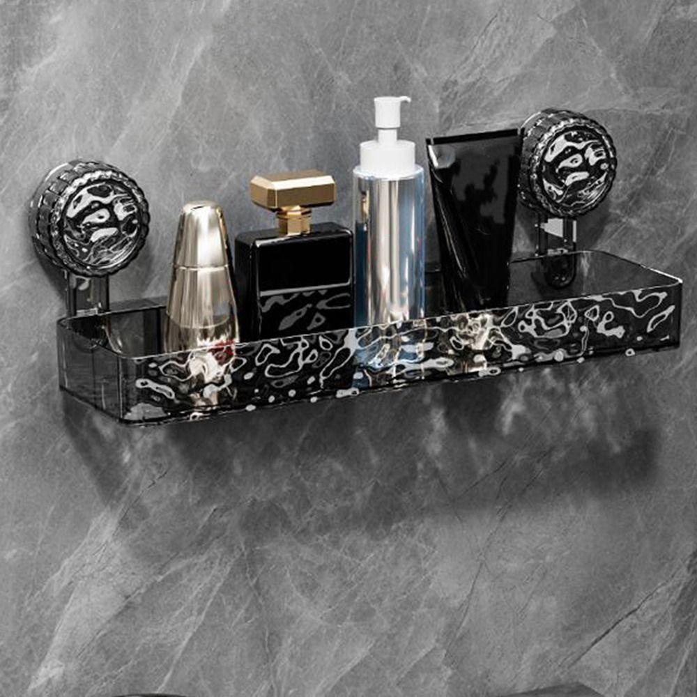 Plastic Suction Cups Shower Shelves Rectangular/Triangular Cosmetics Storage Rack  for Home