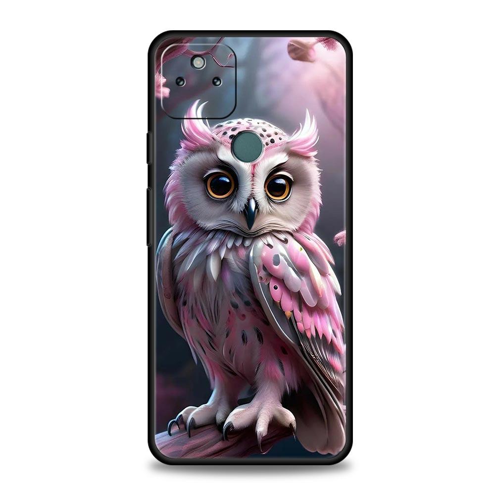 Phone Case Cover for Google Pixel 10 9 8 7 6 7A 6A Pro Shockproof Soft TPU 10 9 Pro XL Shell Capas Fundas Cartoon Cute Owl Bags