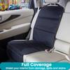 PIDO Car Seat Protector, 2 Pack Seat Protector Under Baby Car Seat with Thick Padding and Non-Slip Back, Waterproof Carseat Protection Cover Pad for