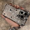 Silver Plating Phone Case For Xiaomi 15T 15 14 13 Poco M7 F7 F4 F5 X7 X6 X5 X3 Pro Ultra 4G 5G Anti Fall Airbag Star Print Y2K