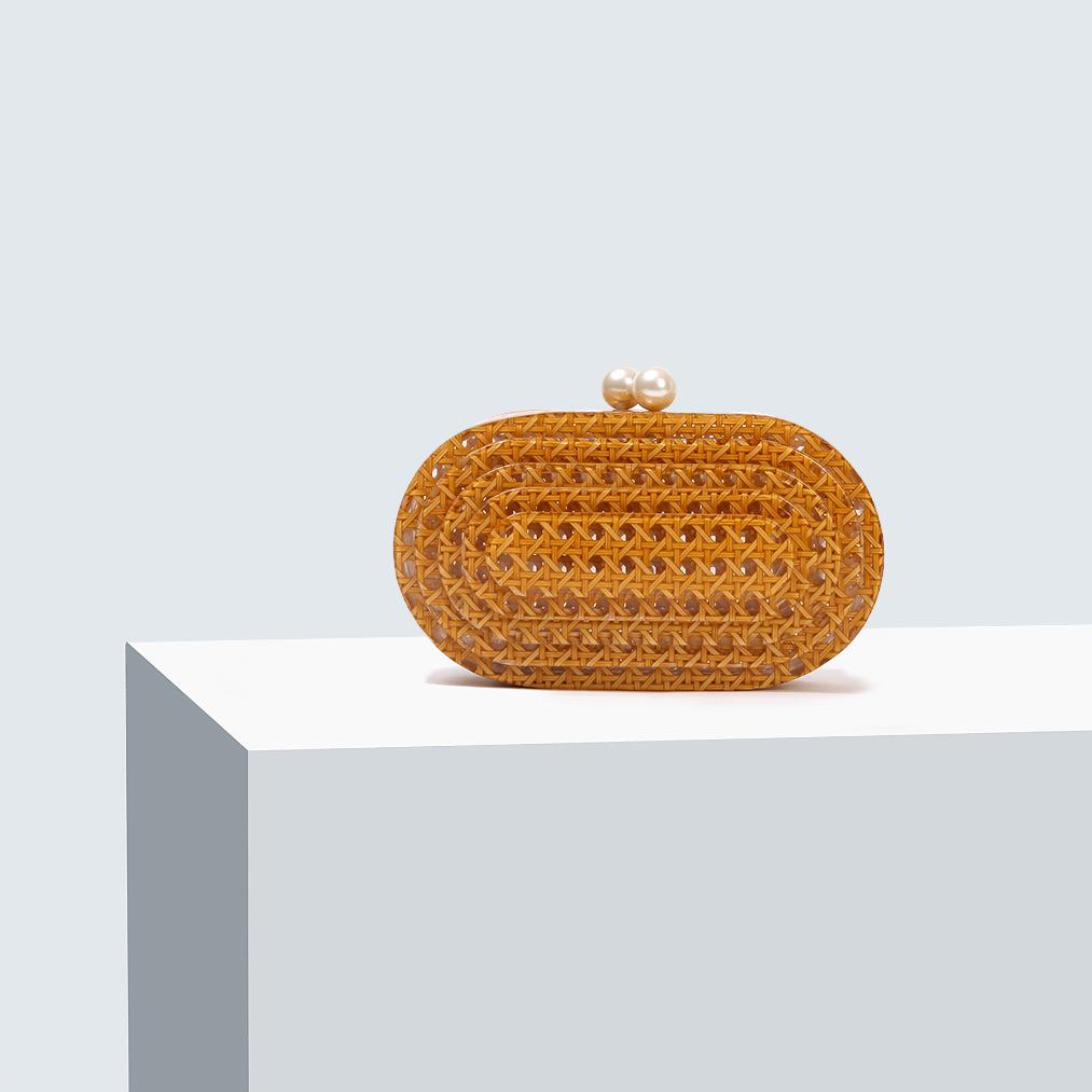 Chinese Style New Square Shell Hand-held Bag, Sweet Pearl Banquet Chain Mini Bag, Cross-border Bag for Women