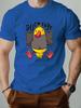 2026 New Mens Duck Pattern Summer Casual Round Neck Short Tshirt Mens Round Neck Short Sleeved Shirt