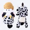 Four-legged Button Dog and Cat Clothing, Pet Supplies, Autumn and Winter Fleece Hoodie