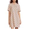 FILA Fusion Fashion Comfortable Sports Casual Polo Dress Women dresses Feather-Gray T11W423306FGY